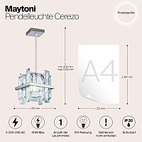 Maytoni Modern Cerezo Подвесной светильник цвет: хром MOD201PL-01N