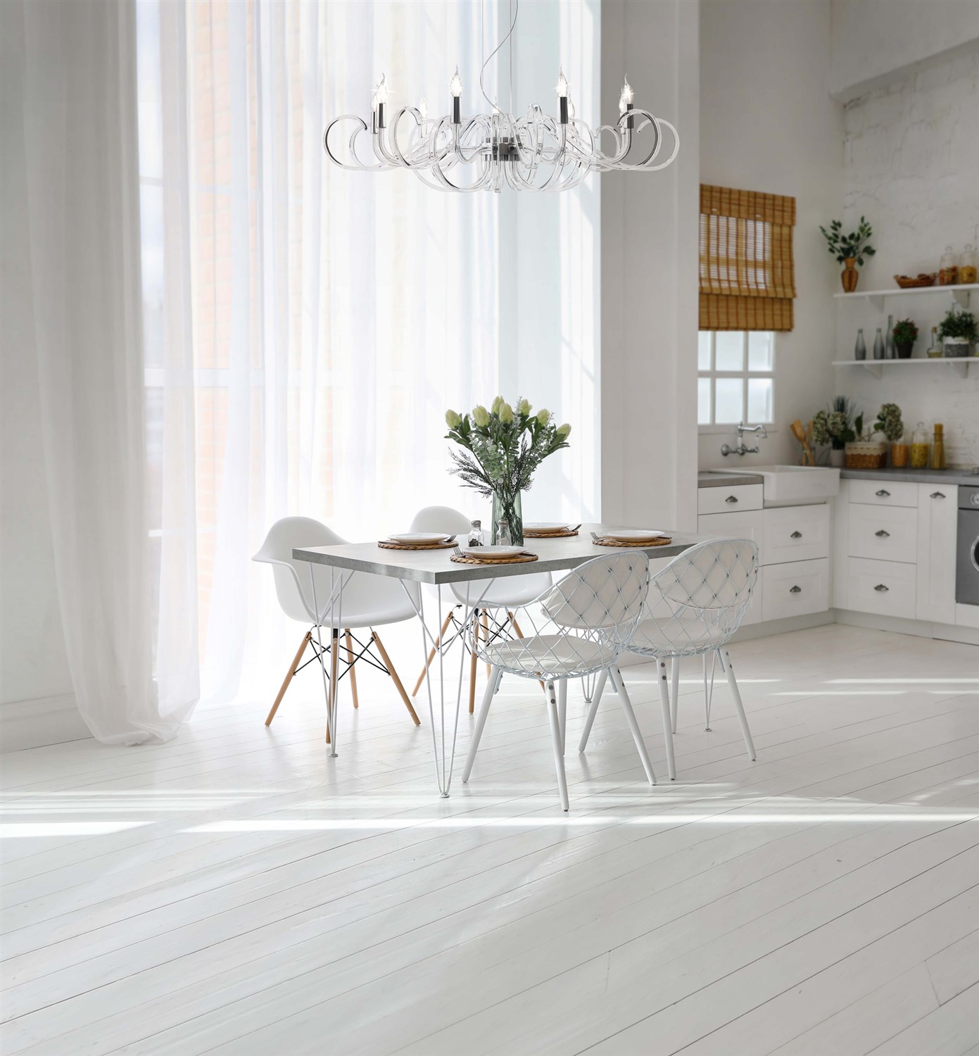Maytoni Modern Atlanta Люстра цвет: прозрачный MOD051PL-09TR