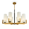 Maytoni Modern Fortano Люстра цвет: черный и латунь MOD089PL-08BS