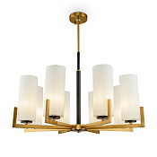 Maytoni Modern Fortano Люстра цвет: черный и латунь MOD089PL-08BS