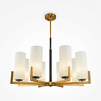 Maytoni Modern Fortano Люстра цвет: черный и латунь MOD089PL-08BS