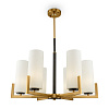 Maytoni Modern Fortano Люстра цвет: черный и латунь MOD089PL-06BS