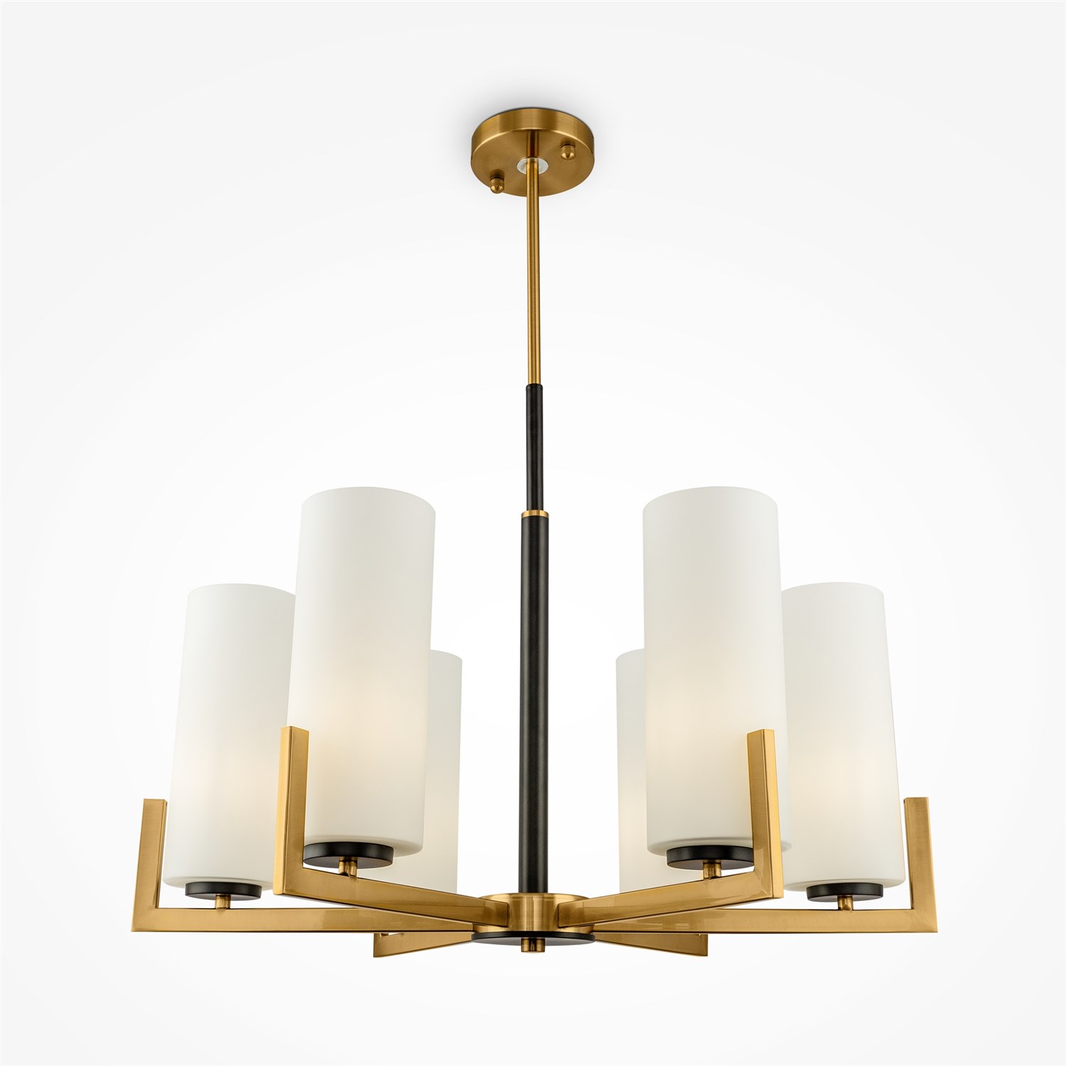 Maytoni Modern Fortano Люстра цвет: черный и латунь MOD089PL-06BS