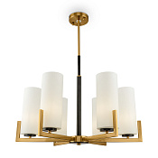 Maytoni Modern Fortano Люстра цвет: черный и латунь MOD089PL-06BS