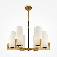 Maytoni Modern Fortano Люстра цвет: черный и латунь MOD089PL-06BS