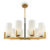 Maytoni Modern Fortano Люстра цвет: черный и латунь MOD089PL-10BS