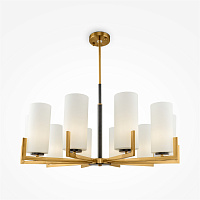 Maytoni Modern Fortano Люстра цвет: черный и латунь MOD089PL-10BS