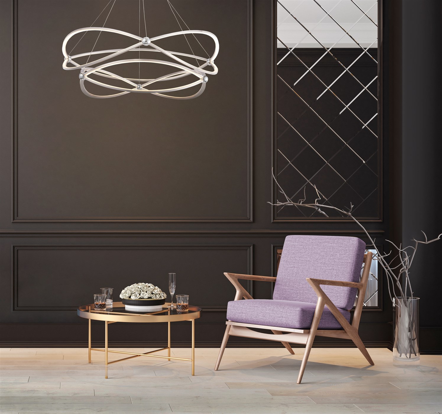 Maytoni Modern Weave Подвесной светильник цвет: никель MOD062PL-L103CH3K