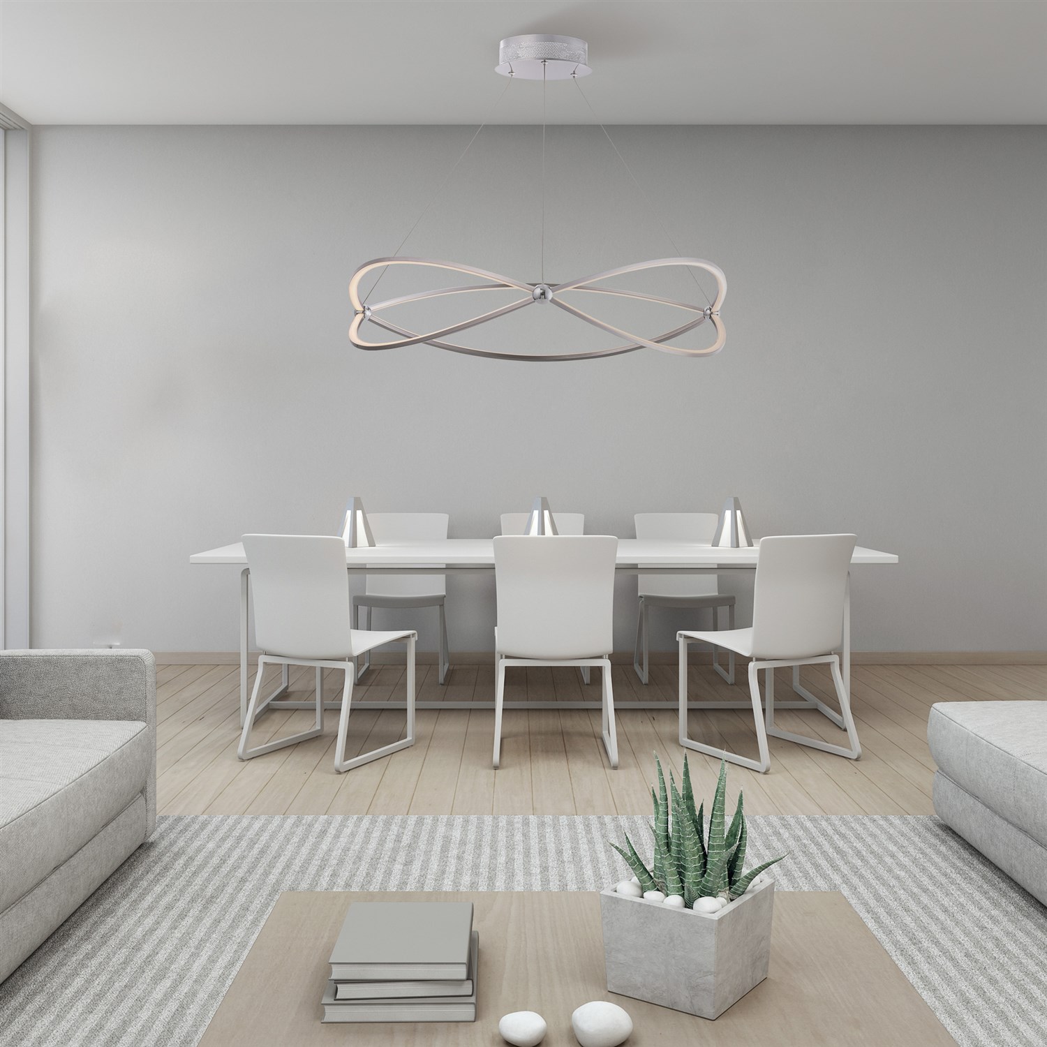 Maytoni Modern Weave Подвесной светильник цвет: никель MOD062PL-L56CH3K