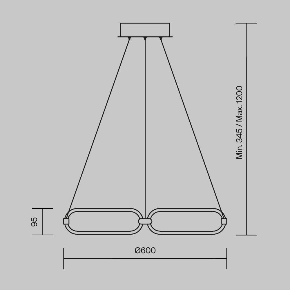 Maytoni Modern Chain Подвесной светильник цвет: золото MOD017PL-L50MG