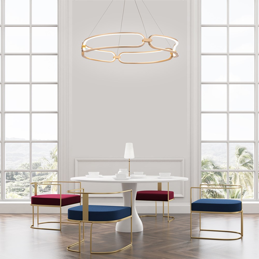 Maytoni Modern Chain Подвесной светильник цвет: золото MOD017PL-L50MG