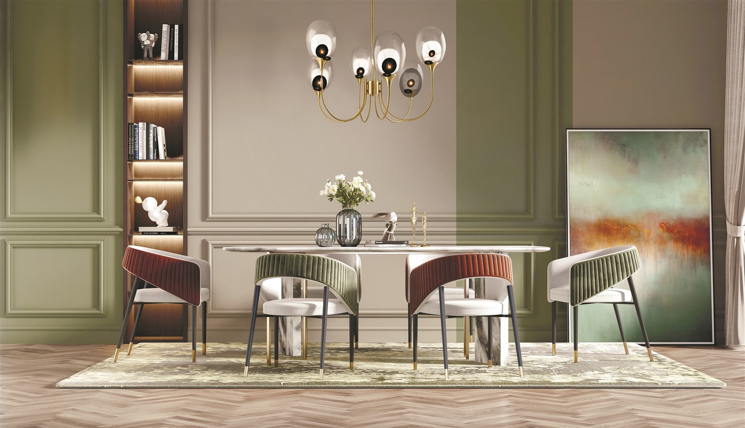Maytoni Modern Aura Подвесной светильник цвет: латунь MOD016PL-06BS
