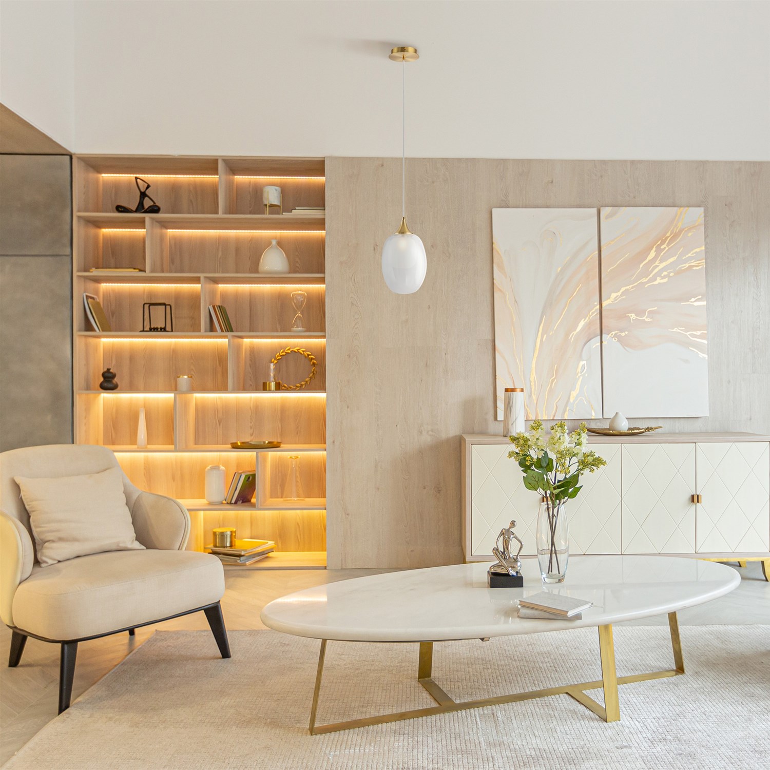 Maytoni Modern Aura Подвесной светильник цвет: латунь MOD016PL-01BS
