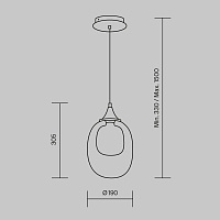 Maytoni Modern Aura Подвесной светильник цвет: латунь MOD016PL-01BS