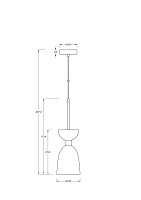 Maytoni Modern Cloches Подвесной светильник цвет: латунь MOD113PL-01W