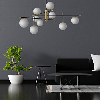 Maytoni Modern Nostalgia Подвесной светильник цвет: черный и золото MOD048PL-09G