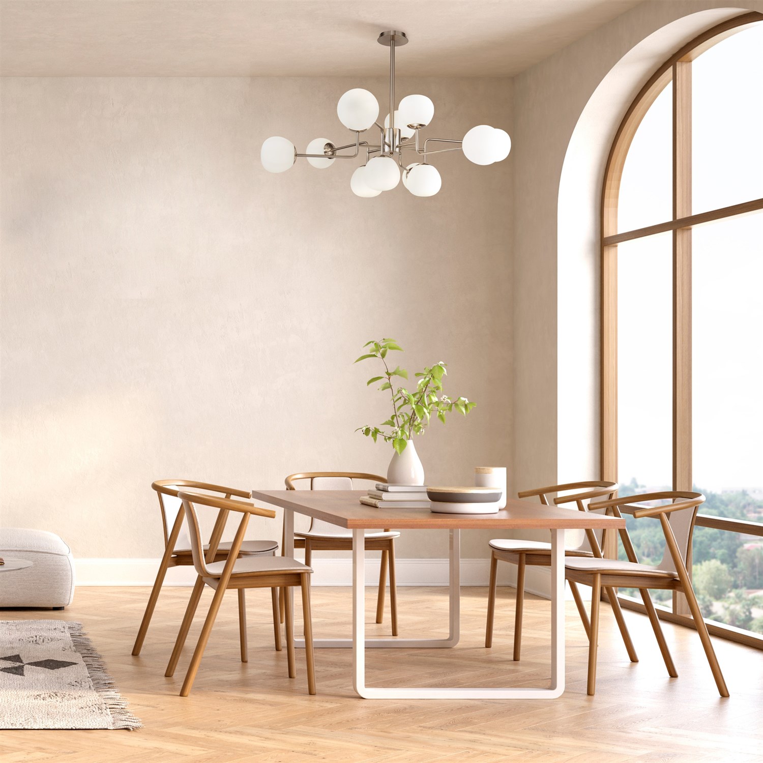 Maytoni Modern Erich Люстра цвет: никель MOD221-PL-12-N