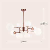 Maytoni Modern Erich Люстра цвет: латунь MOD221-PL-08-G