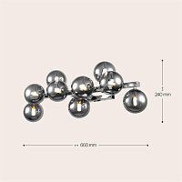 Maytoni Modern Dallas Настенный светильник (бра) цвет: хром MOD547WL-09CH
