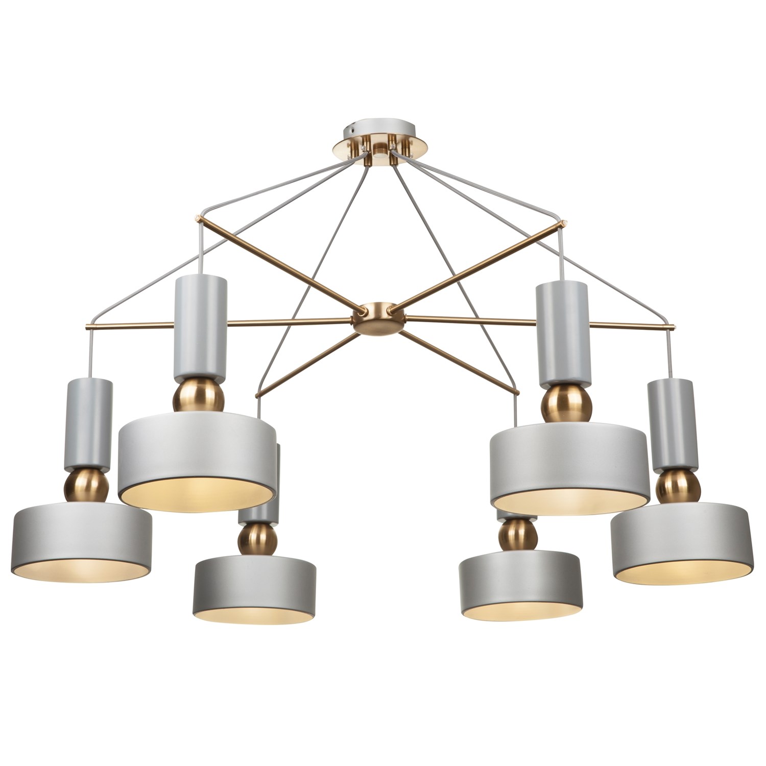 Maytoni Modern Void Подвесной светильник цвет: серебро MOD030PL-06GR