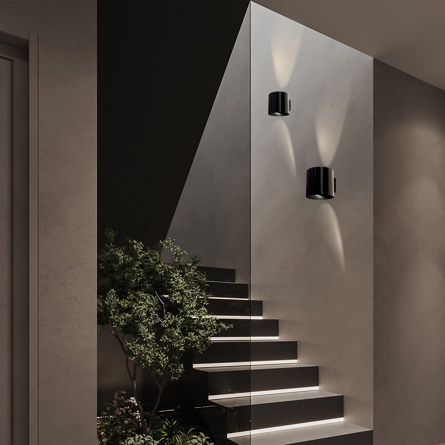 Maytoni Technical Rond Настенный светильник (бра) цвет: черный C066WL-01B