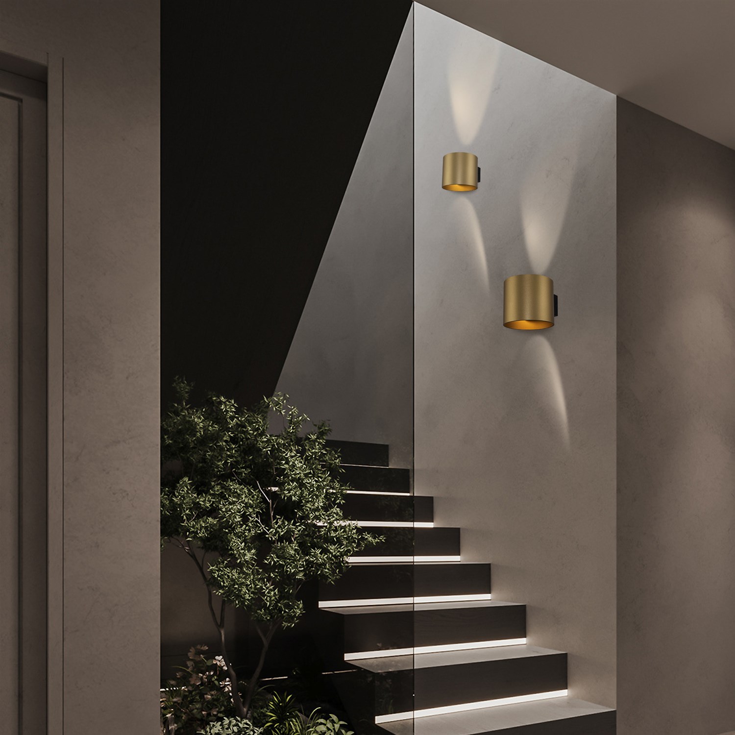 Maytoni Technical Rond Настенный светильник (бра) цвет: матовое золото C066WL-01MG