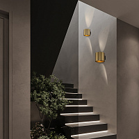 Maytoni Technical Rond Настенный светильник (бра) цвет: матовое золото C066WL-01MG