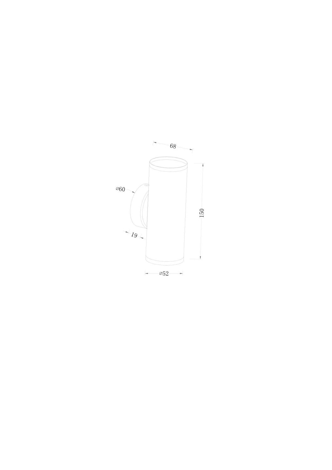 Maytoni Technical FOCUS S Настенный светильник (бра) цвет: белый C068WL-02W