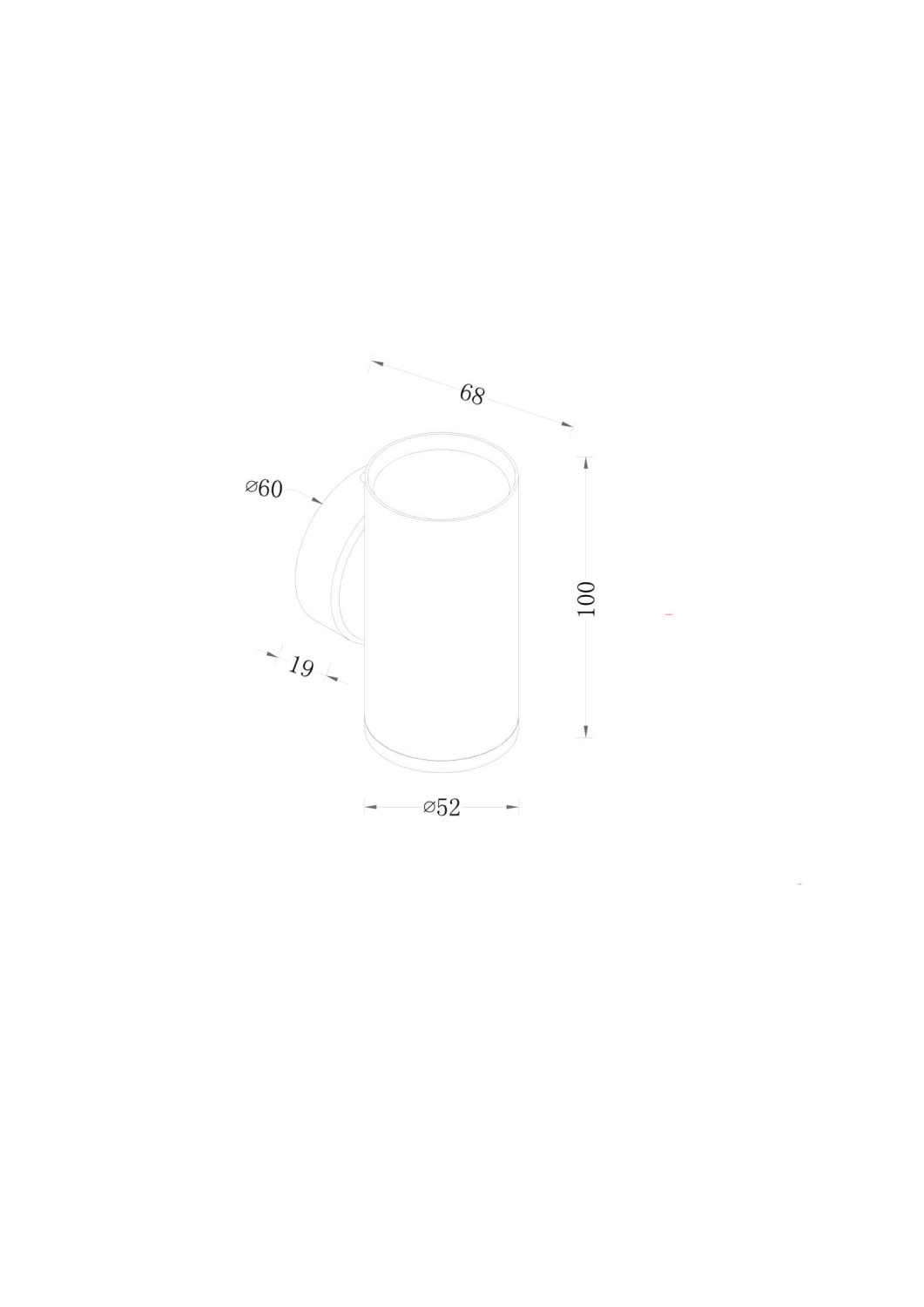 Maytoni Technical FOCUS S Настенный светильник (бра) цвет: черный C068WL-01B