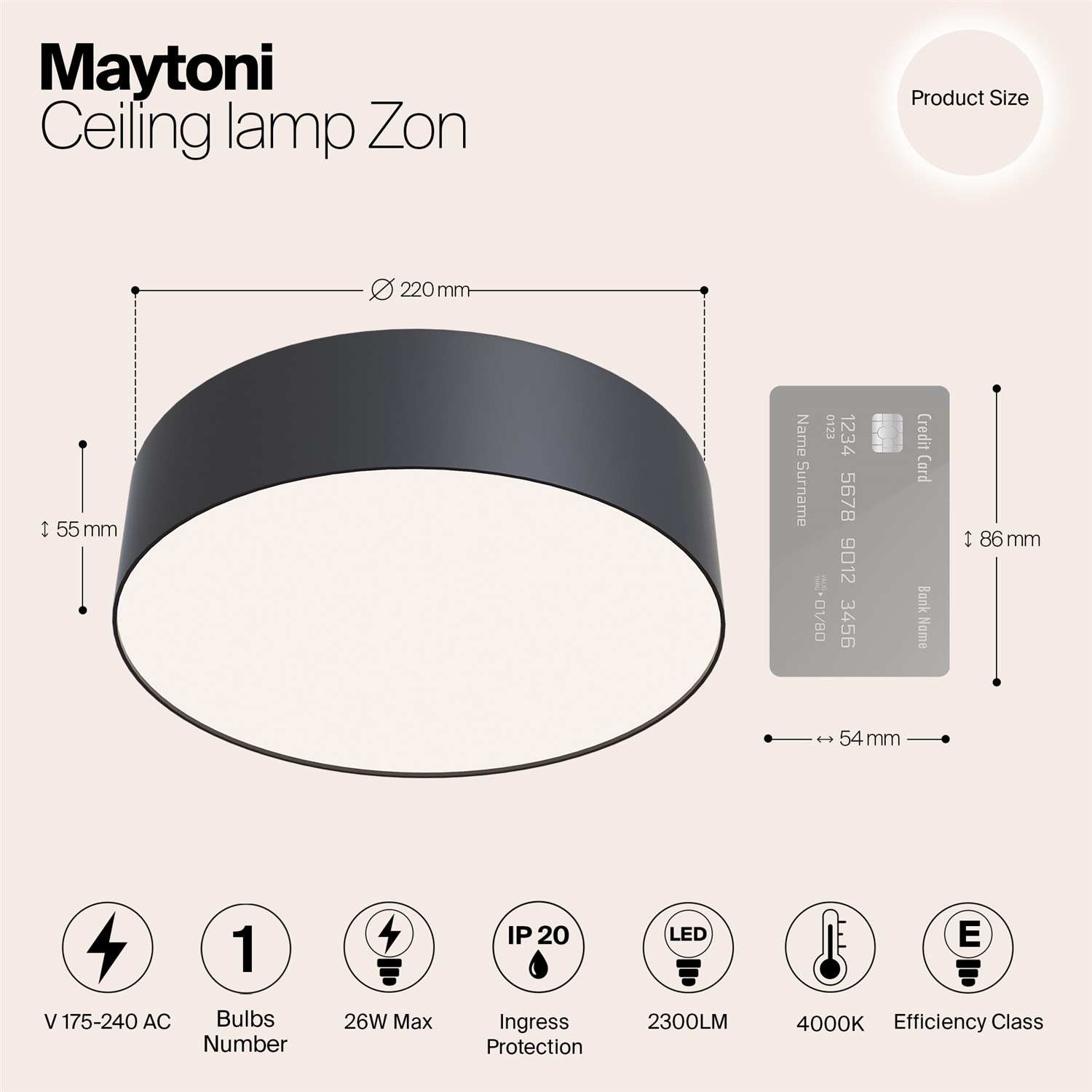 Maytoni Technical Zon Потолочный светильник цвет: черный C032CL-L32B4K