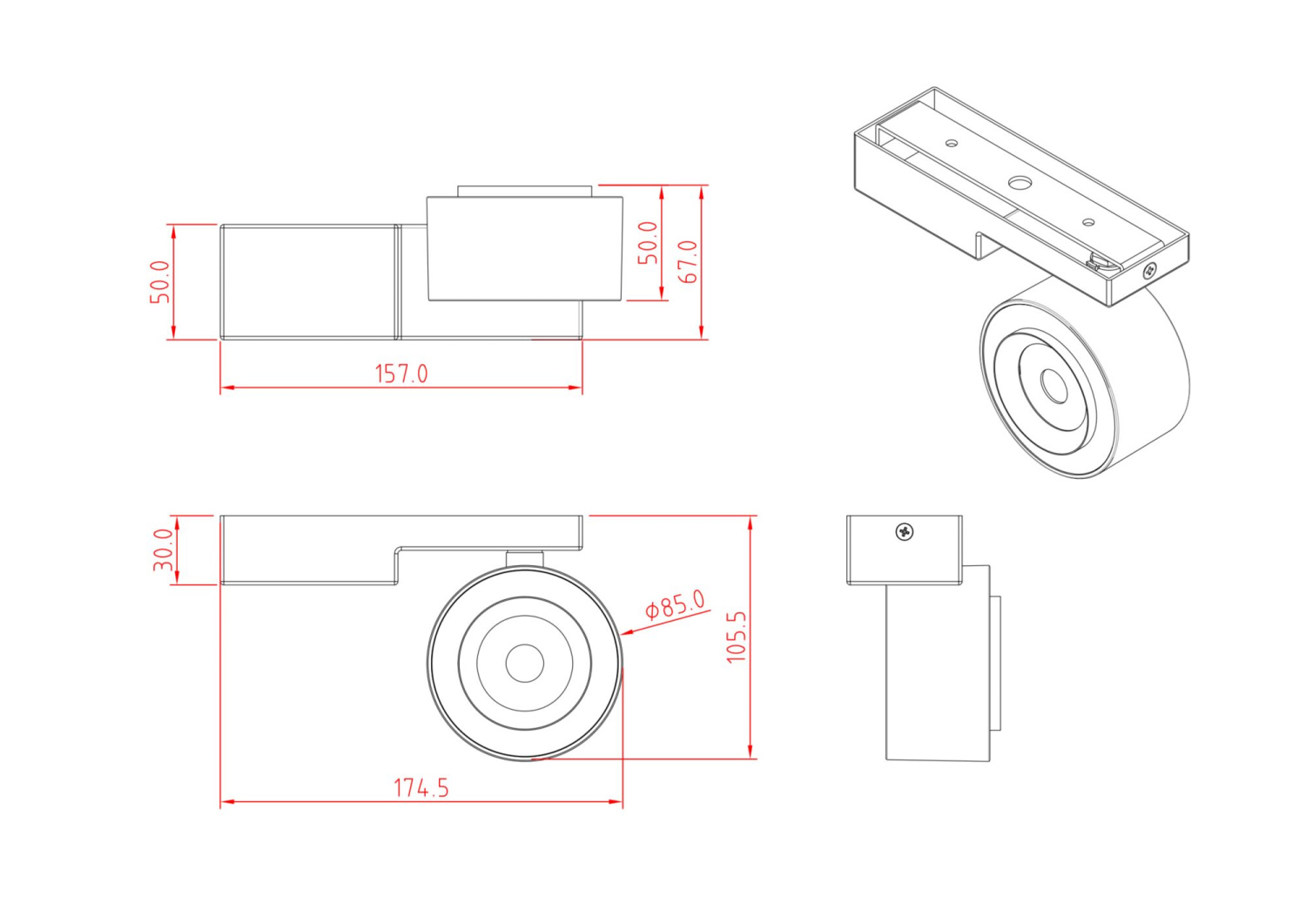 Maytoni Technical Treo Потолочный светильник цвет: белый C062CL-L12W4K