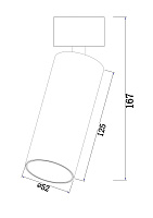 Maytoni Technical FOCUS LED Потолочный светильник цвет: белый C055CL-L12W3K