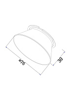 Maytoni Technical Virar Аксессуар цвет: латунь C060-01BS