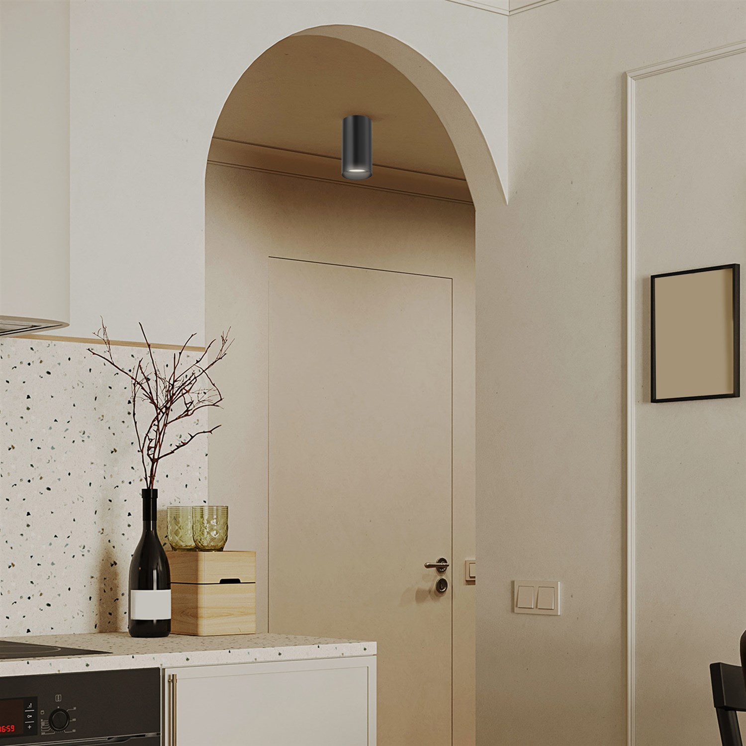 Maytoni Technical FOCUS S Потолочный светильник цвет: черный C052CL-01B