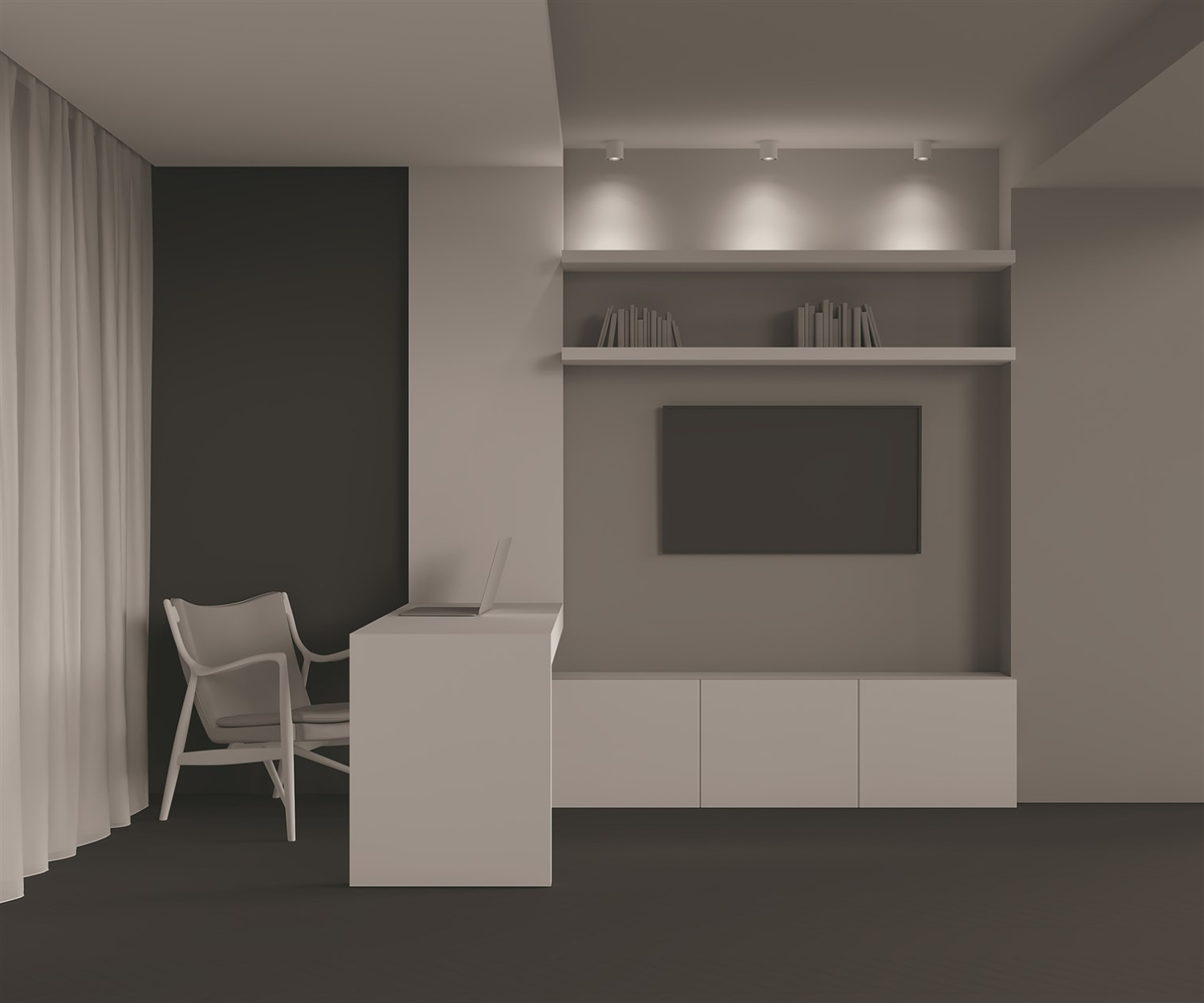 Maytoni Technical Alfa LED Потолочный светильник цвет: бело-черный C064CL-L12W4K