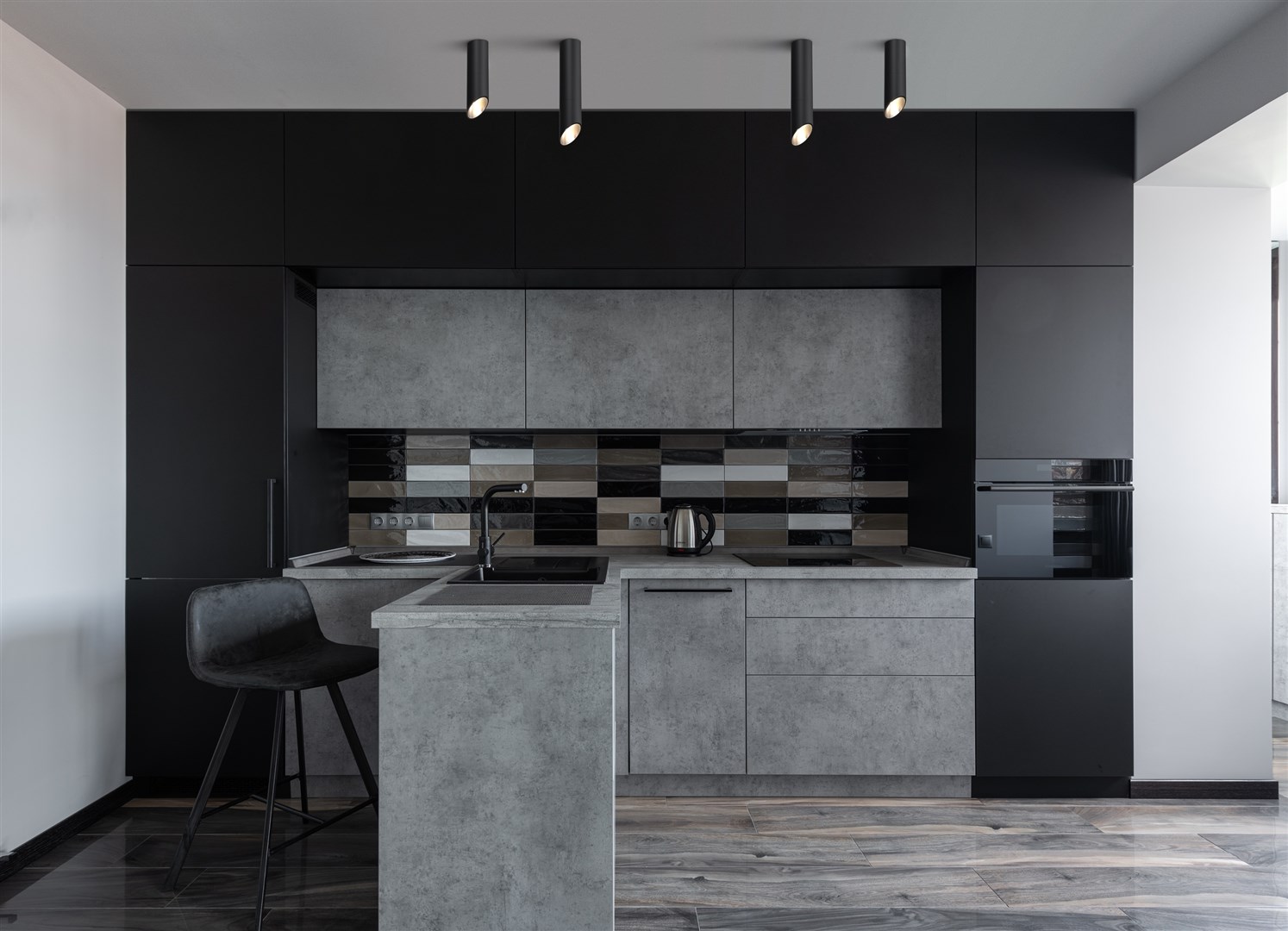Maytoni Technical Lipari Потолочный светильник цвет: черный C025CL-01B