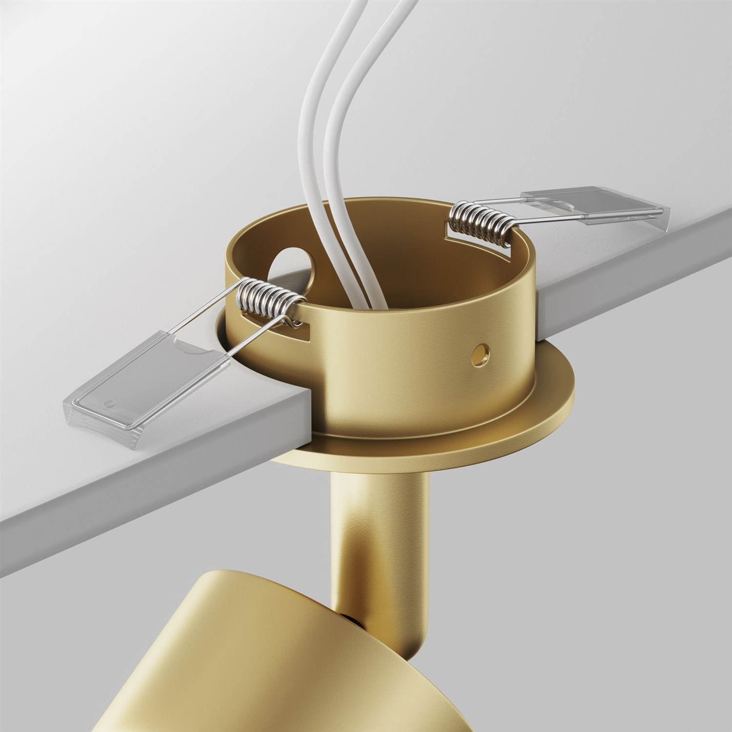 Maytoni Technical Focus Встраиваемый светильник цвет: матовое золото C018CL-01MG