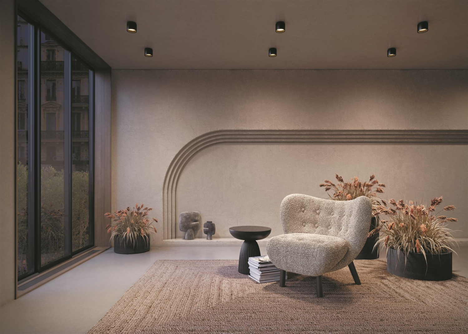 Maytoni Technical Planet Потолочный светильник цвет: черный C009CW-L12B