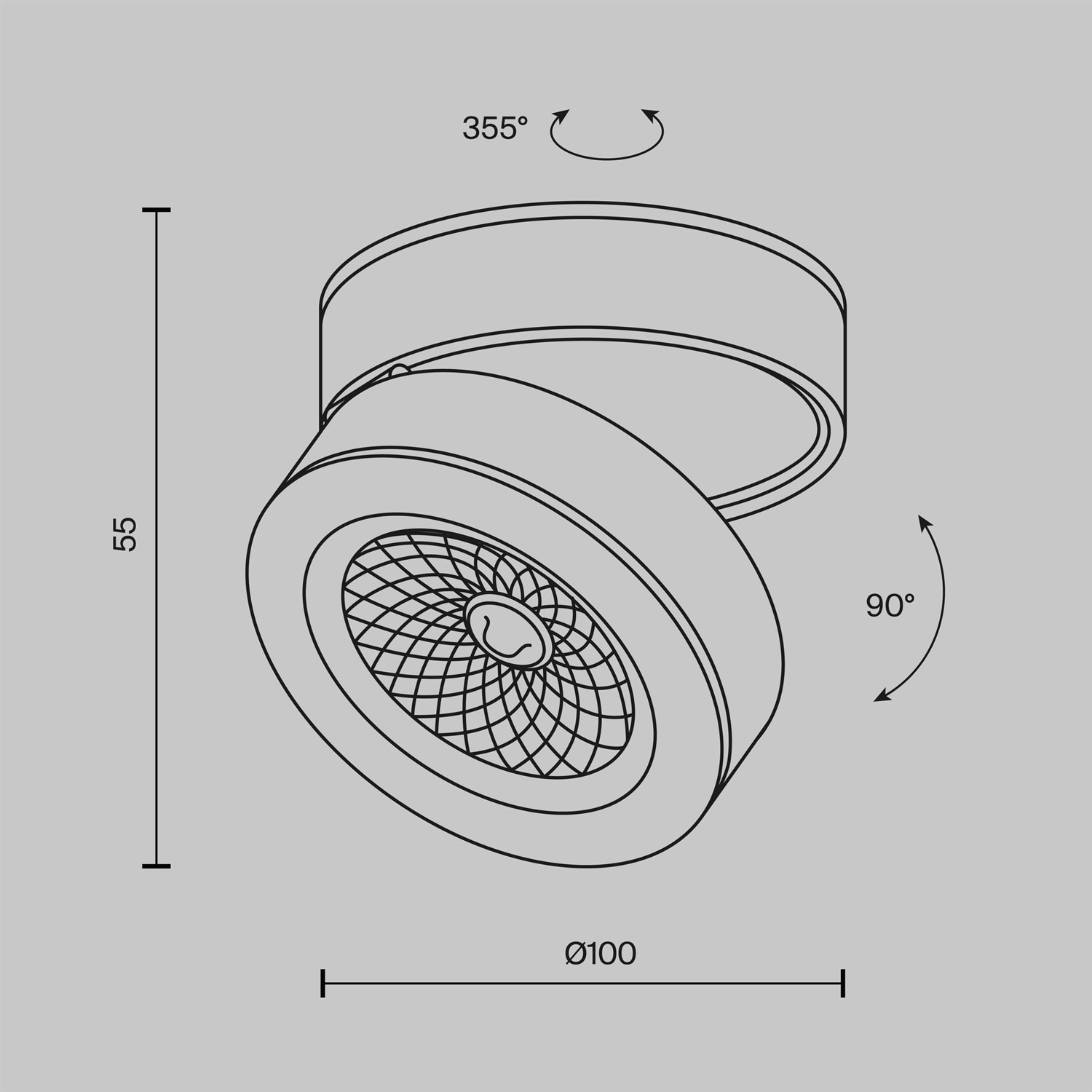 Maytoni Technical Magic Потолочный светильник цвет: черный C022CL-L12B4K