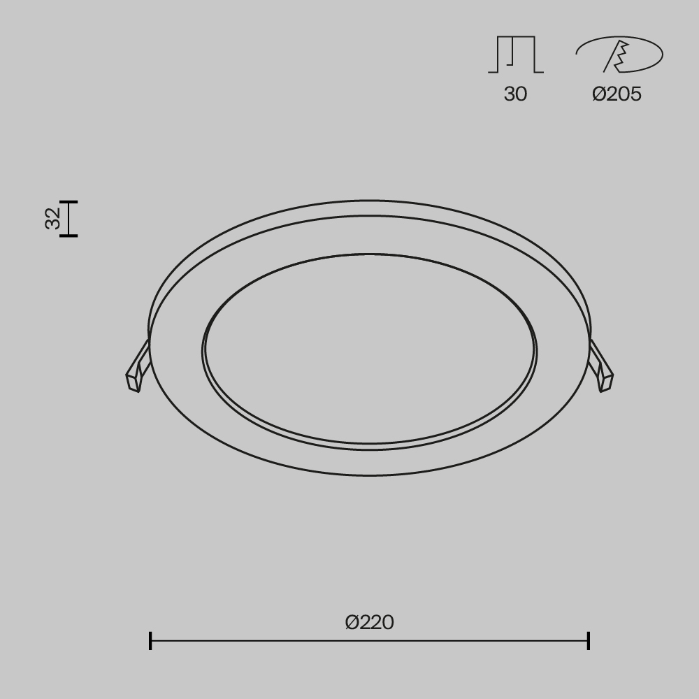 Maytoni Technical Stockton Встраиваемый светильник цвет: белый DL018-6-L18W