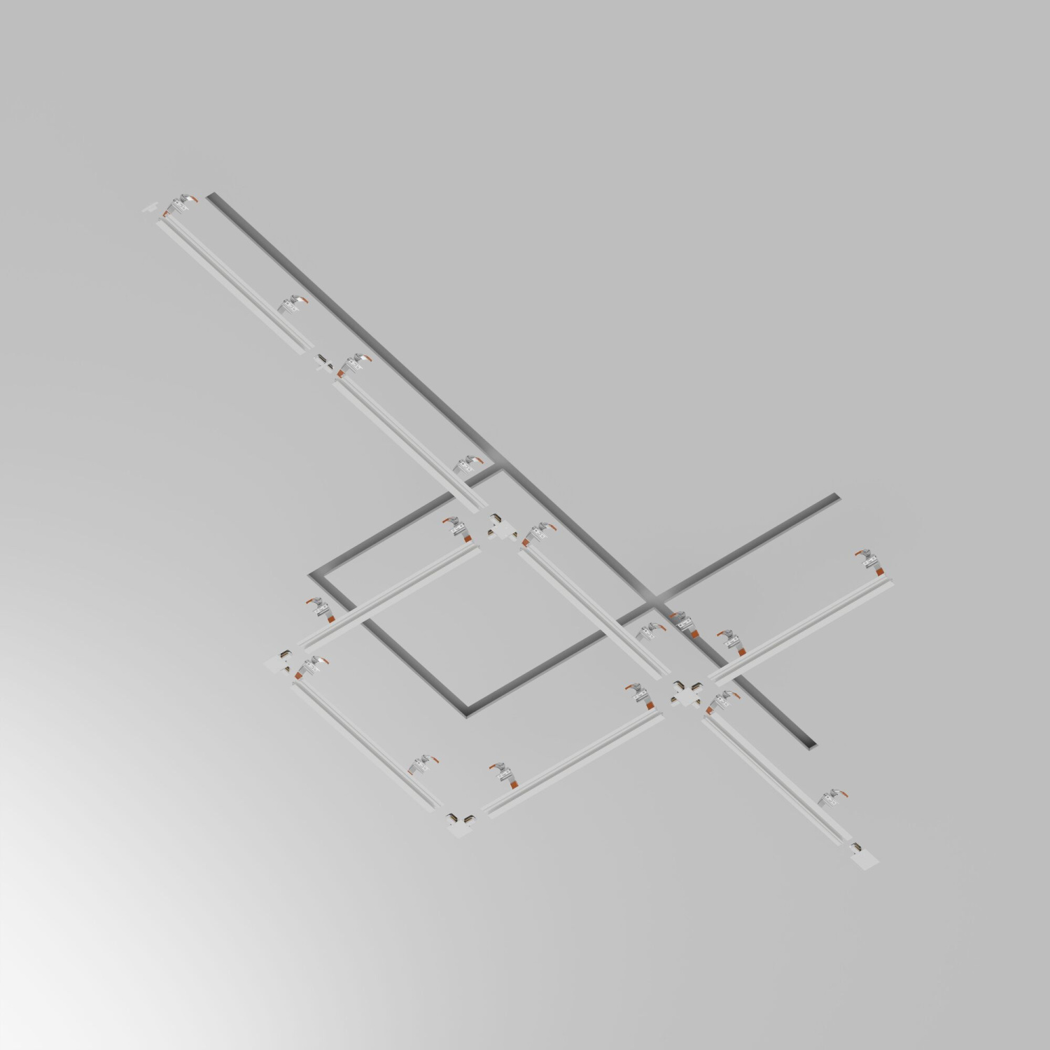 Maytoni Technical Busbar trunkings Unity Шинопровод встраиваемый цвет: белый TRX004-111W
