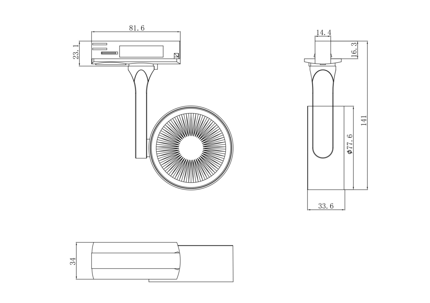 Maytoni Technical Oko Трековый светильник цвет: белый TR024-1-10W3K
