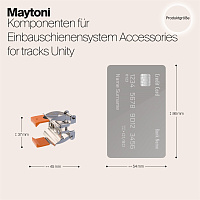Maytoni Technical Держатель пружинный Unity встраиваемый, серебро TRA002HR-11B
