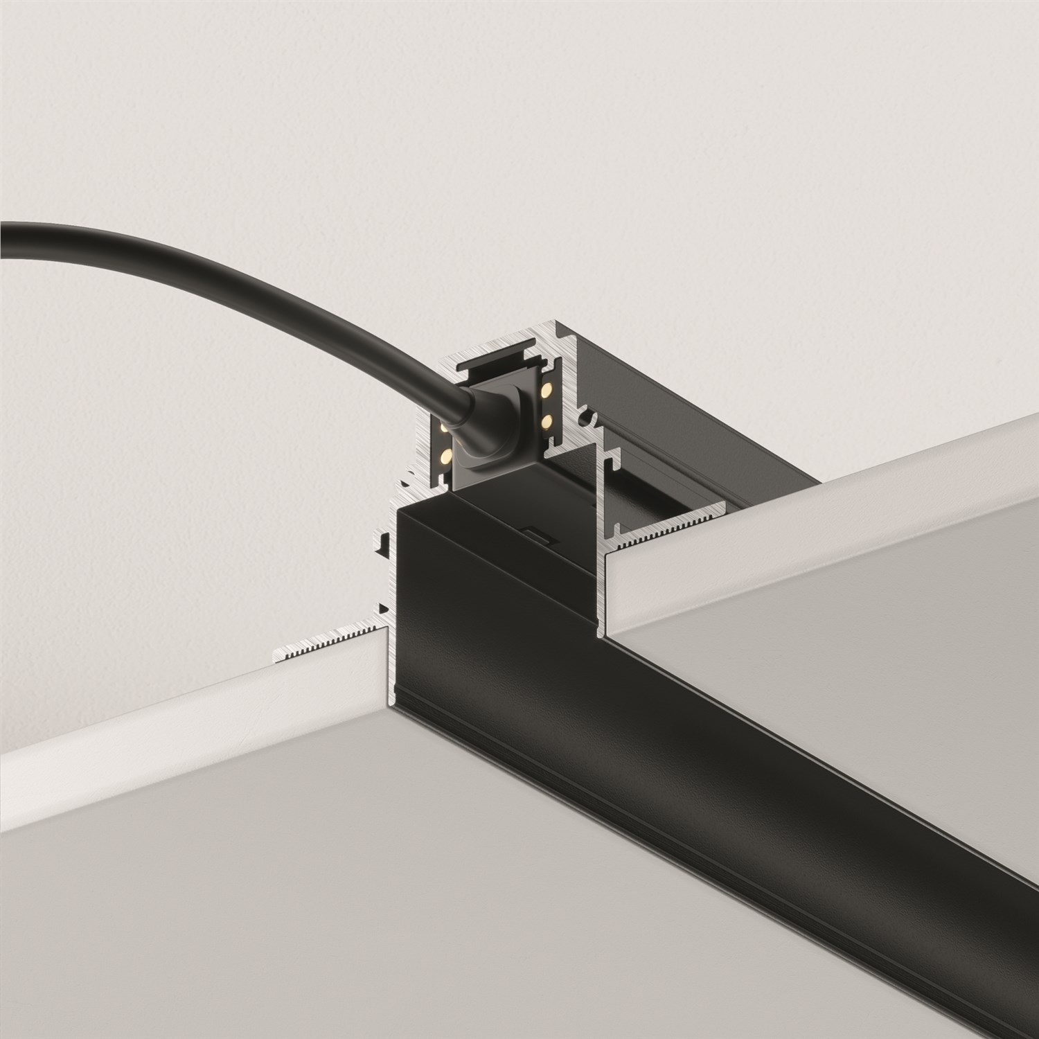 Maytoni Technical Busbar trunkings S35 Шинопровод встраиваемый цвет: черный TRX004-222B