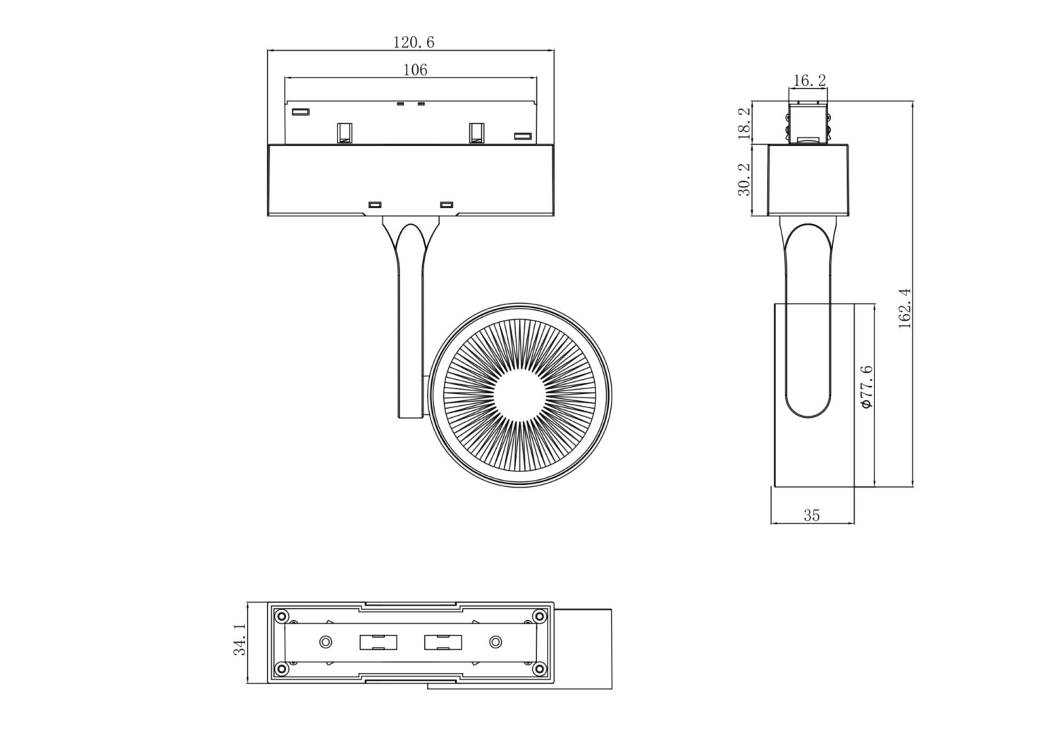 Maytoni Technical Oko Трековый светильник цвет: черный TR024-2-10W4K