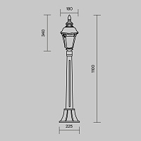 Maytoni Outdoor Goiri Ландшафтный светильник цвет: бронза антик O028FL-01BZ