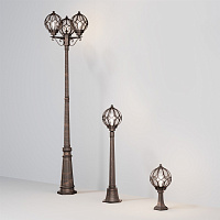 Maytoni Outdoor Via Ландшафтный светильник цвет: золото антик O023FL-01G