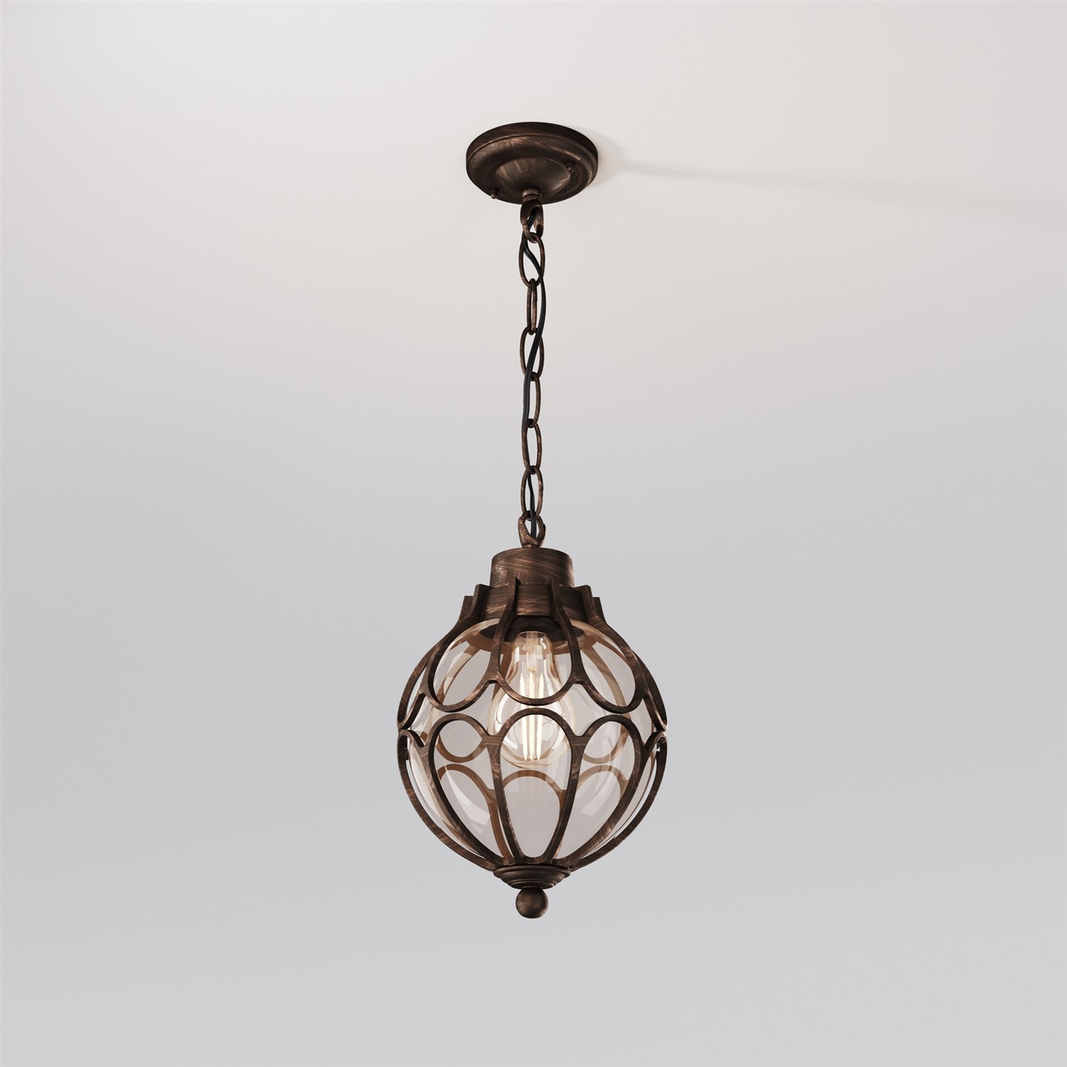 Maytoni Outdoor Via Подвесной светильник цвет: золото антик O024PL-01G