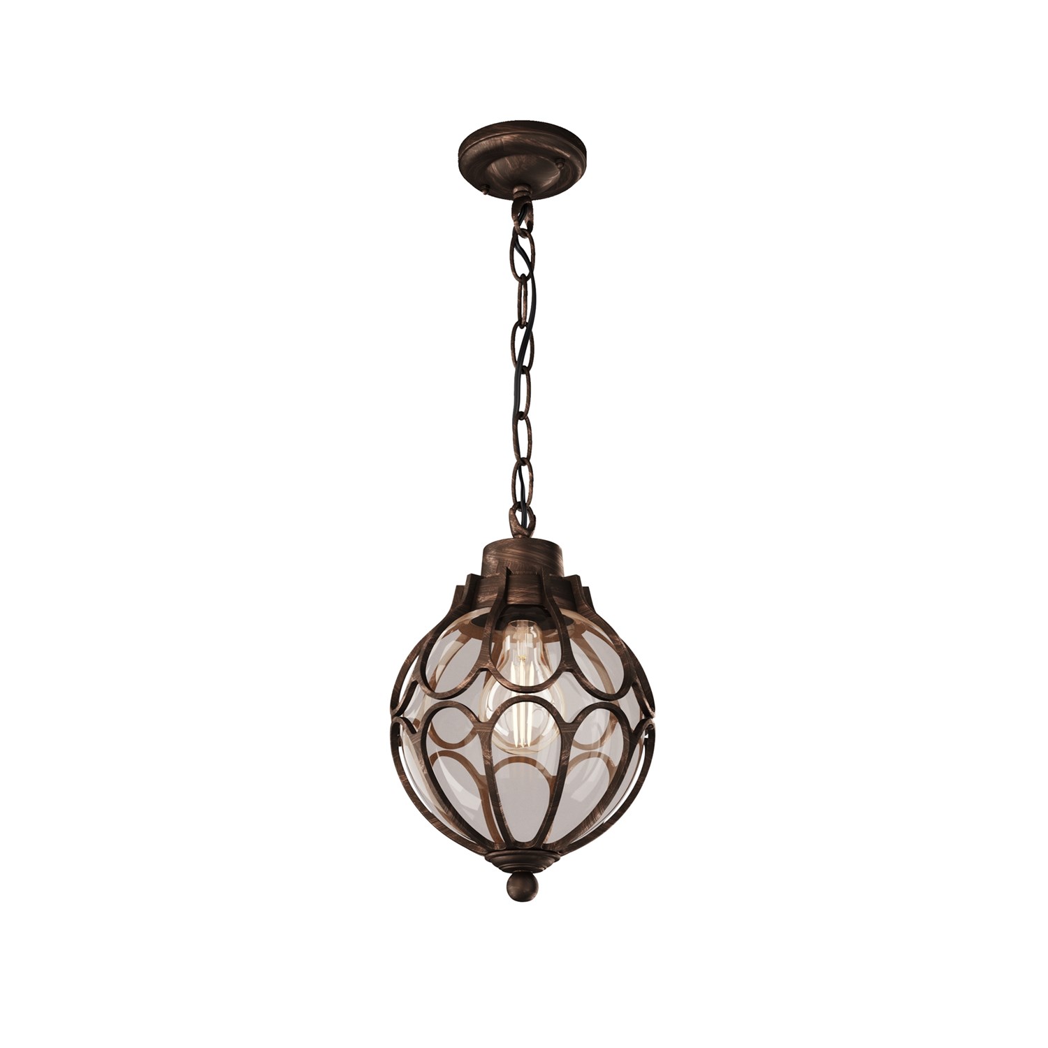 Maytoni Outdoor Via Подвесной светильник цвет: золото антик O024PL-01G
