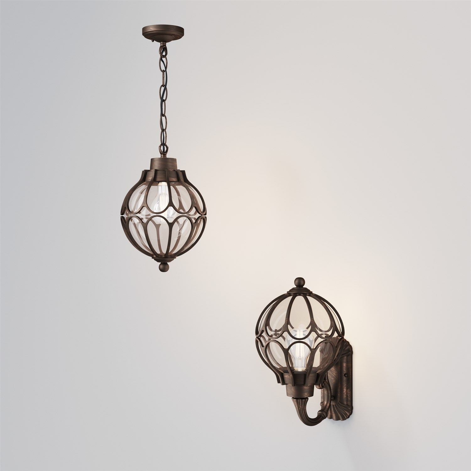 Maytoni Outdoor Via Подвесной светильник цвет: золото антик O024PL-01G